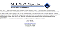 Desktop Screenshot of miscsports.com