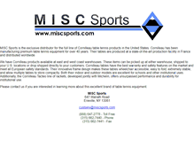 Tablet Screenshot of miscsports.com